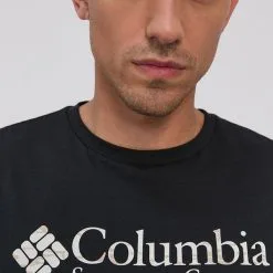 Ανδρικά Μπλουζάκια Μπλουζάκι Columbia χρώμα: μαύρο -Φτηνός Columbia Κατάστημα unnamed file 2174