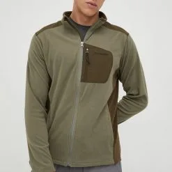 Ανδρικά Με φερμουάρ Μπλούζα Columbia πράσινο,