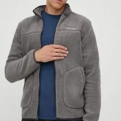 Ανδρικά Με φερμουάρ Μπλούζα Columbia γκρι,